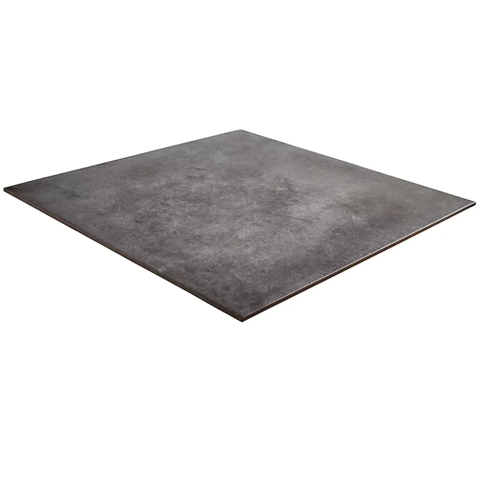 Carrelage sol et mur effet béton anthracite L.61,6 x l.61,6 cm x ép.7,4 mm, Konkrete