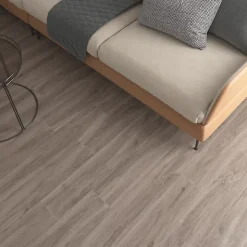 Carrelage sol et mur intérieur effet bois taupe mat L.120 x l.20 cm x ép.9 mm, Urbanwood