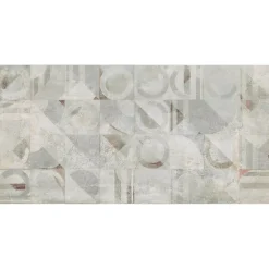 Carrelage sol et mur intérieur en grès cérame émaillé effet béton décoré multicouleurs satin L.61 x l.31 cm x ép.8 mm, Malt