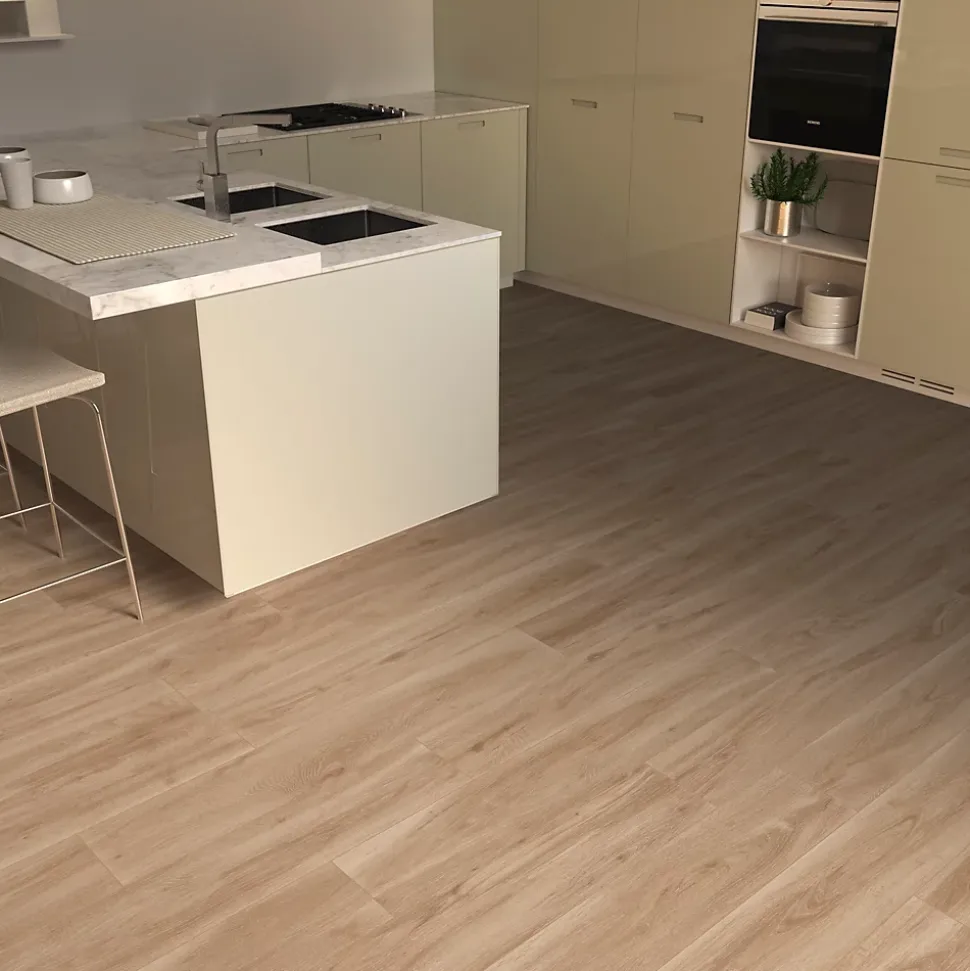 Carrelage sol et mur intérieur effet bois clair L.120 x l.20 cm x ép.9 mm, Urbanwood haya