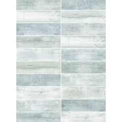 Carrelage sol et mur intérieur effet bois gris L.60 x l.15 cm x ép.8 mm, Julyo