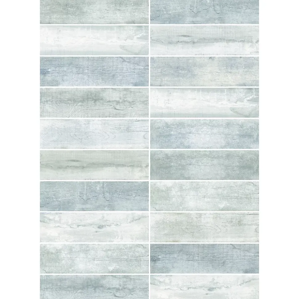 Carrelage sol et mur intérieur effet bois gris L.60 x l.15 cm x ép.8 mm, Julyo
