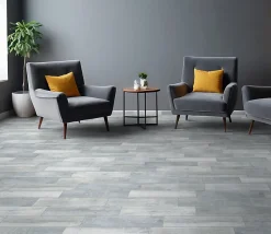 Carrelage sol et mur intérieur effet bois gris L.60 x l.15 cm x ép.8 mm, Julyo