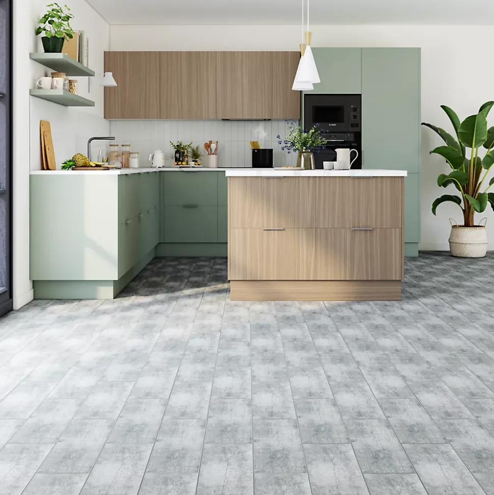 Carrelage sol et mur intérieur effet bois gris L.60 x l.15 cm x ép.8 mm, Julyo