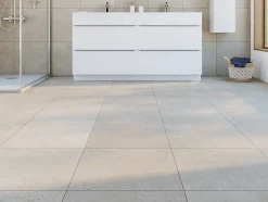 Carrelage sol et mur intérieur effet pierre gris clair L.45 x l.45 cm x ép.8,5 mm, Rodas