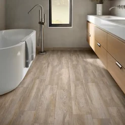Carrelage sol et mur intérieur effet bois brut mat L.60 x l.15 cm x ép.8,5 mm, Kyra Betulla