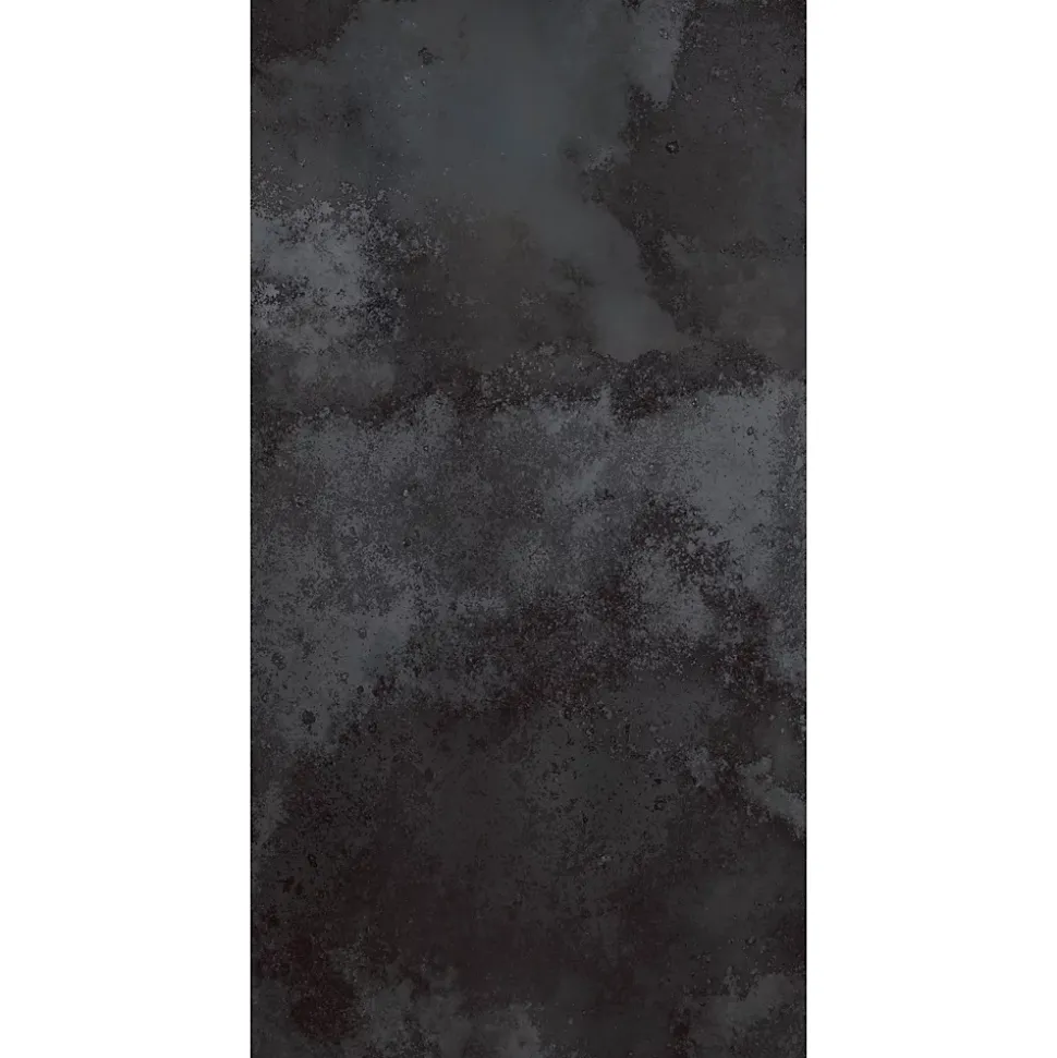 Carrelage sol et mur noir brillant Mirroir 60 x 120 cm