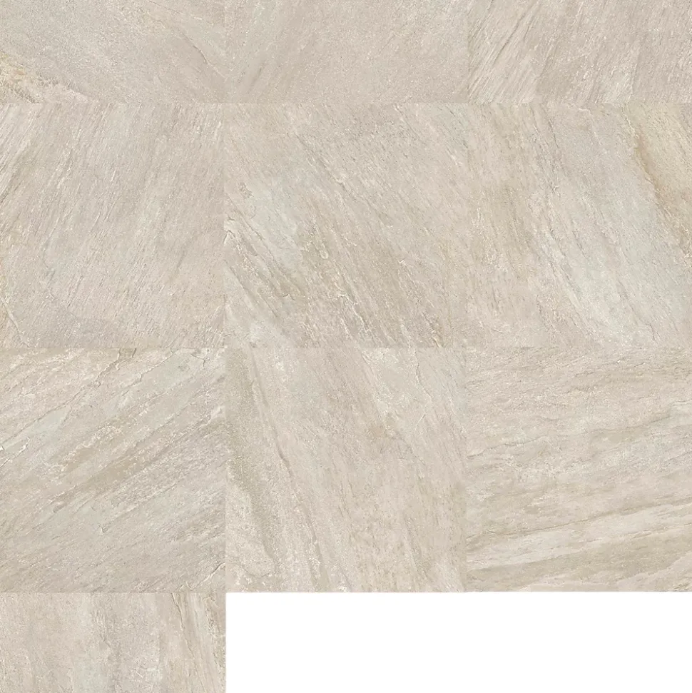 Carrelage sol extérieur en grès cérame émaillé effet pierre beige l.60 x L.60 x ép.2 cm Cancora