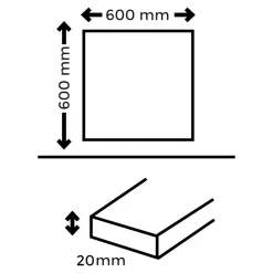 Carrelage sol extérieur en grès cérame émaillé effet pierre beige l.60 x L.60 x ép.2 cm Cancora