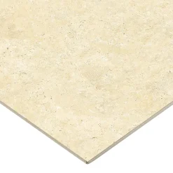 Carrelage sol extérieur en grès cérame émaillé effet travertin beige l.60 x L.60 x ép.0.74 cm Traverno