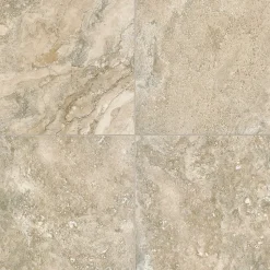 Carrelage sol extérieur en grès cérame émaillé effet pierre beige l.60 x L.60 x ép.0,8 cm Siena