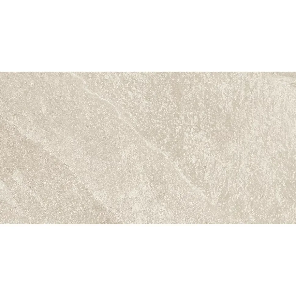 Carrelage sol extérieur en grès cérame émaillé effet pierre ivoire l.60 x L.30 x ép.0.8 cm Ardesi