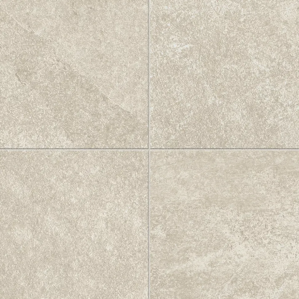Carrelage sol extérieur en grès cérame émaillé effet pierre ivoire l.60 x L.30 x ép.0.8 cm Ardesi