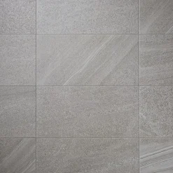 Carrelage sol extérieur grège effet pierre L.62 x l.31 cm x ép.7,4 mm, English Stone