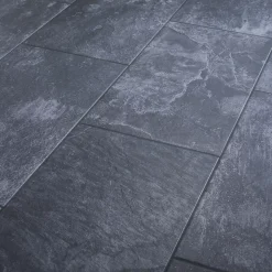 Carrelage sol intérieur anthracite L.61,5 x l.30,8 cm x ép.8 mm, Shaded