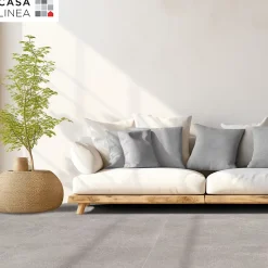 Carrelage sol intérieur effet béton gris taupe L.100 x l.100 cm x ép.10 mm, Casa Manhattan