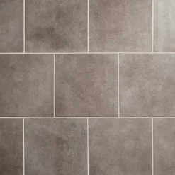 Carrelage sol intérieur effet béton gris L.42,6 x l.42,6 cm x ép.7,4 mm, Konkrete