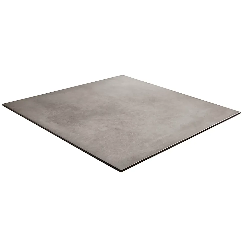 Carrelage sol intérieur gris effet béton L.61,6 x l.61,6 cm x ép.7,4 mm, Konkrete