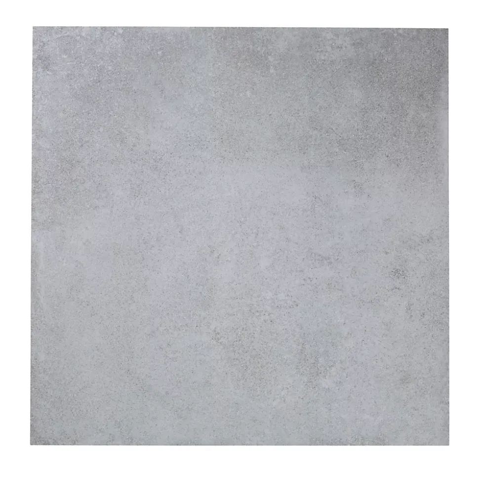 Carrelage sol intérieur gris effet béton L.60 x l.60 cm x 9,5 mm, Kontainer