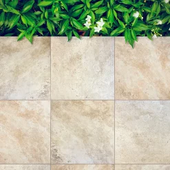 Carrelage 60x60 Imitation Pierre de Travertin Grip - Antidérapant R11 - Allocarrelage