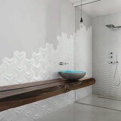 Ceramique Boomerang Blanc 8 X 29 Cm - vendu par boite de 0,54 m2 -
