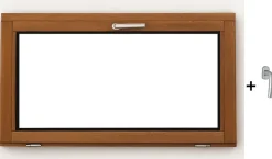 Chassis Abattant En Bois H45 X L80 Côte Tableau, Poignee (ref 010220f9) Gd Menuiseries