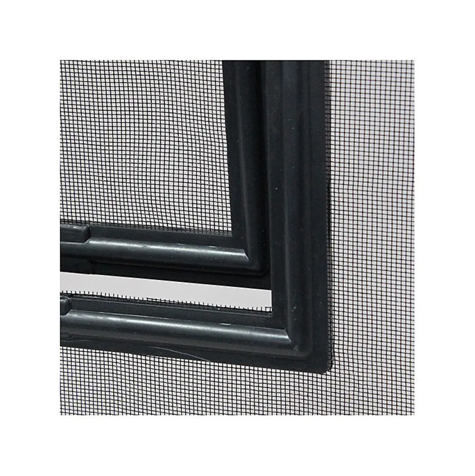 Chatière de moustiquaire de Porte ou Baie Vitrée H25 cm x L20 cm Noir