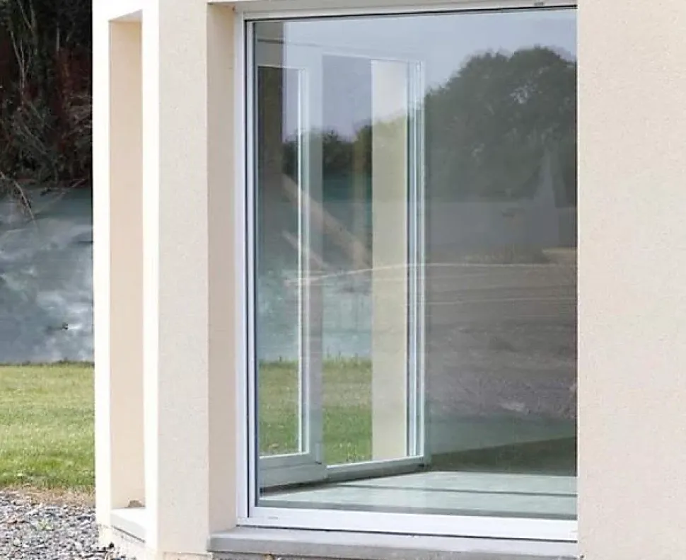 Châssis fixe pvc RAL 9016 ( L.: 170 cm x H.: 200 cm)
