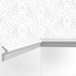 Cimaise , Moulure Cimaises et Plus M01 - 4x1,5x200cm (h x p x L) - moulure décorative polyuréthane
