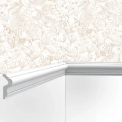 Cimaise , Moulure Cimaises et Plus M01 - 4x1,5x200cm (h x p x L) - moulure décorative polyuréthane