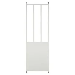Cloison amovible 3-en-1 esprit atelier Axioma blanche H.250 x l.80 cm