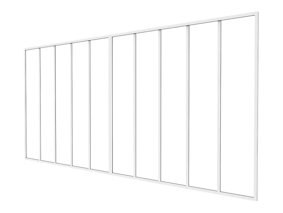 Connecteur pour verrière double - H130 cm - Blanc - TOLLESON