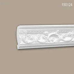 Corniche de plafond polyuréthane Profhome 150124 Moulure décorative 200 x 5,7 x 11,5 cm (L x l x h)