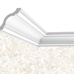 Corniche plafond Cimaises et Plus C08 - 8x8x200cm (h x p x L) - moulure décorative polyuréthane