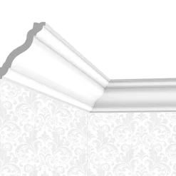 Corniche Plafond Cimaises et plus C19 - 7x6x200cm (h x p x L) - moulure décorative polymère
