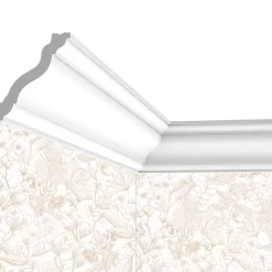 Corniche Plafond Cimaises et plus C19 - 7x6x200cm (h x p x L) - moulure décorative polymère