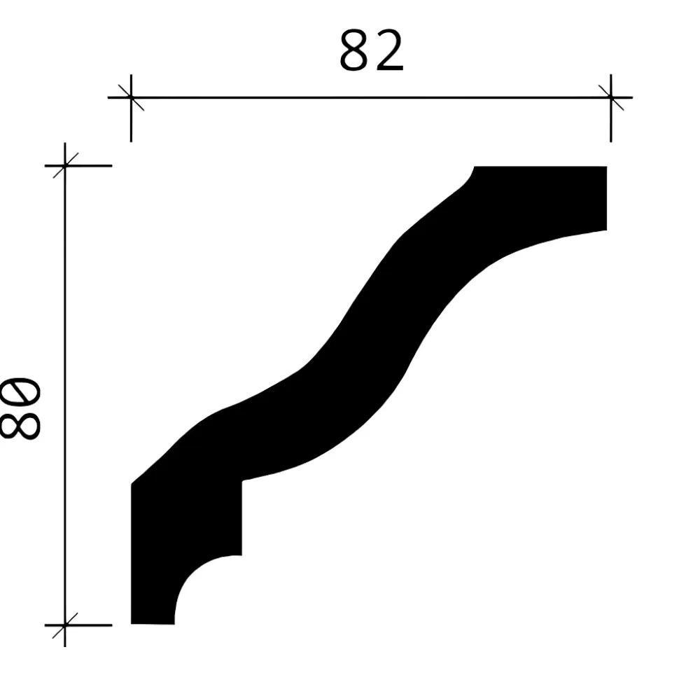 Corniche Profhome 150144F Moulure décorative flexible