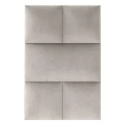 Coussin mural velours beige - 60 x 30