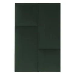 Coussin mural velours vert sapin - 60 x 30
