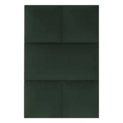 Coussin mural velours vert sapin - 60 x 30
