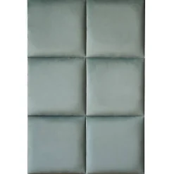 Coussin mural velours vert pastel - 30 x 30