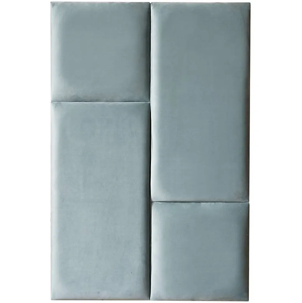 Coussin mural velours vert pastel - 30 x 30