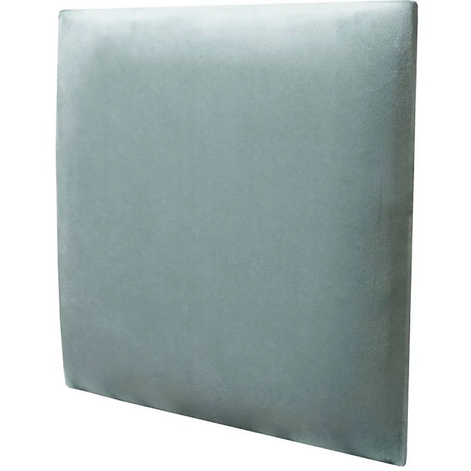 Coussin mural velours vert pastel - 30 x 30