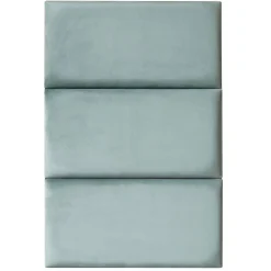 Coussin mural velours vert pastel - 60 x 30