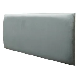 Coussin mural velours vert pastel - 60 x 30