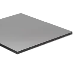 Crédence réversible gris brillant / gris anthracite 2 x 1 m ép. 3 mm