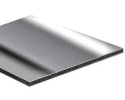 Crédence réversible miroir / aluminium brut 1 x 0.50 m ép. 3 mm