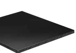 Crédence réversible noir satiné / noir mat 2 x 1 m ép. 3 mm