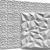 3D PVC panneaux muraux decor gaming chambre mur plafond effet 3D mirror blanc plaques PVC decoration 0.25m²