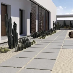 Dalle sur plots Concretum 2cm Perle R11 90x90 cm - Réflex boutique